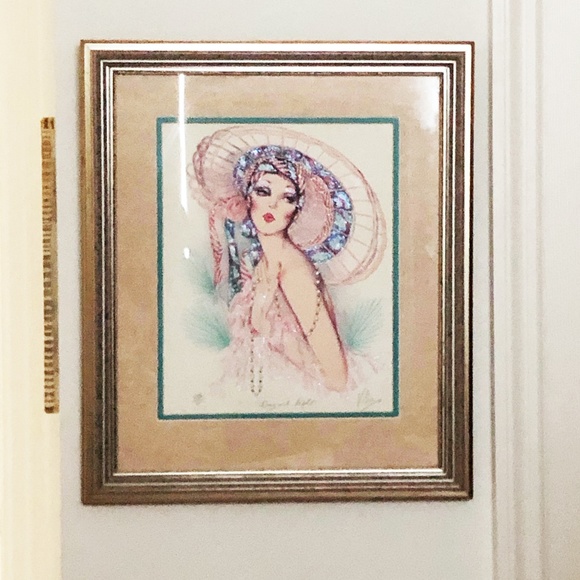 Mary Vickers Day & Night Jeweled Print Framed COA - Picture 11 of 11